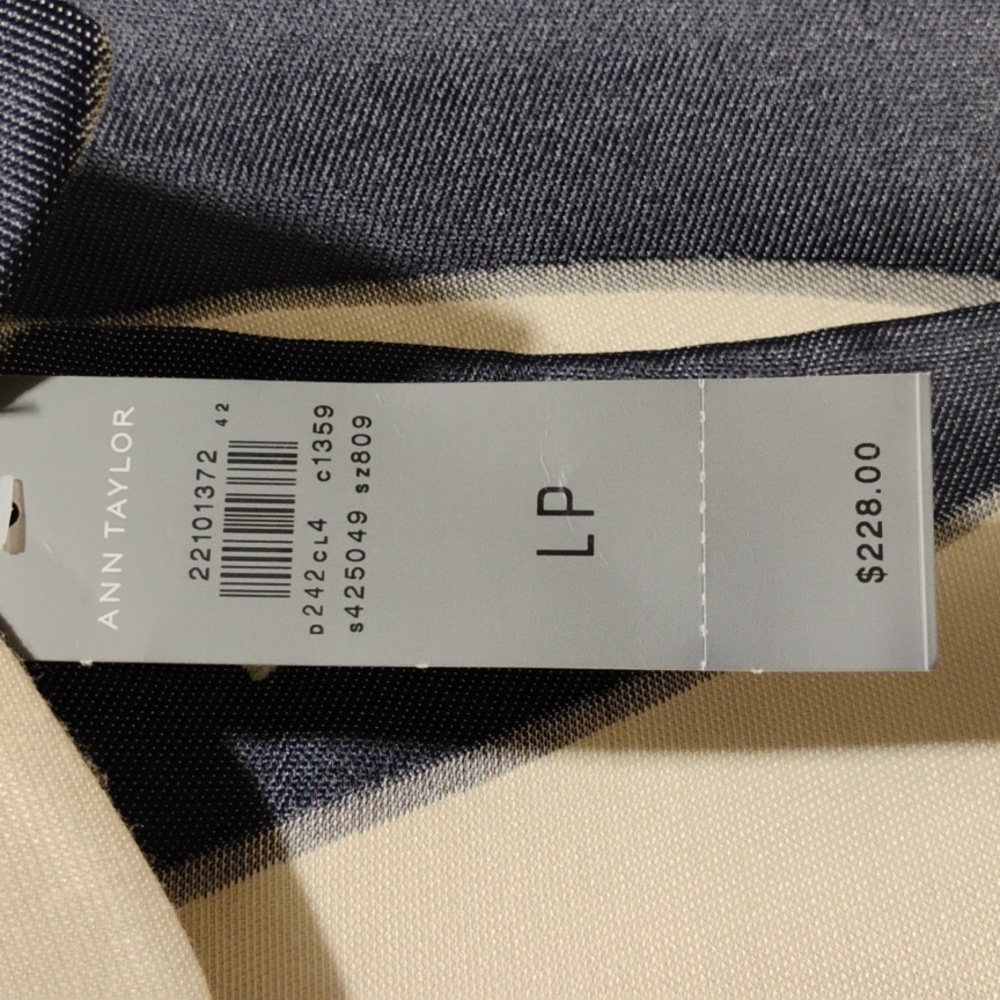 SALE! NWT Ann Taylor Petite Classy Multicolor Long Silky Soft Jacket (X-54) - Picture 4 of 14